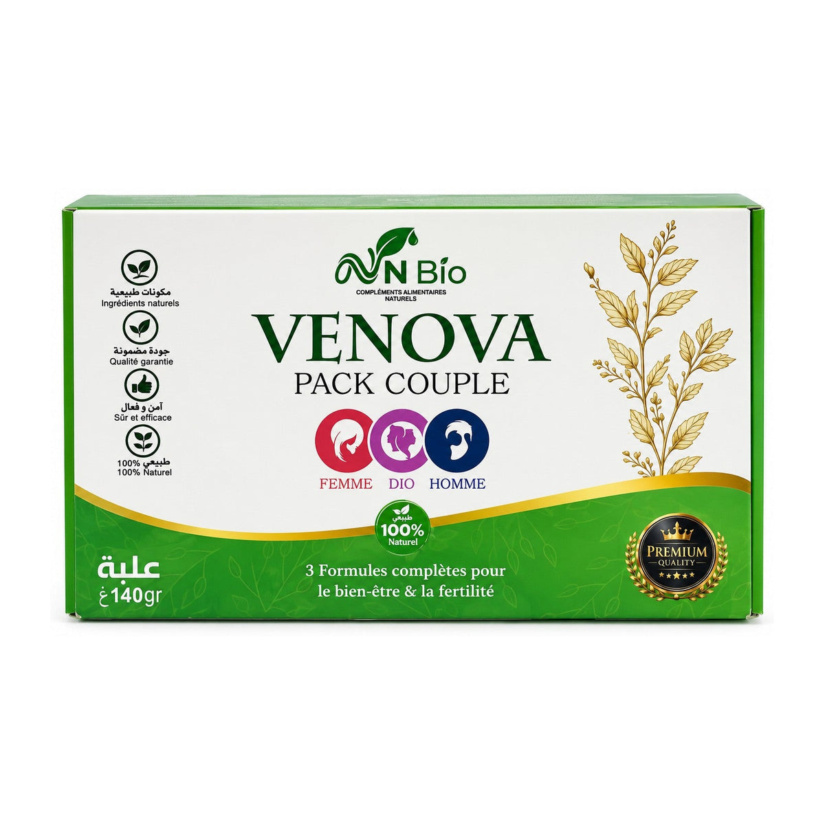 فينوفا باك الزوجين VENOVA PACK COUPLE — 140 غ